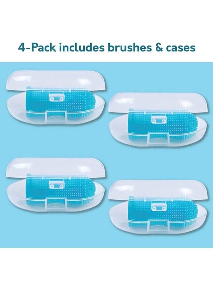 4 Pack Dog Toothbrush | Dog Teeth Cleaning| Dog Finger Toothbrush| Dog Tooth Brushing Kit| Dog Finger brush Toothbrush| Cat Toothbrush| Pet Toothbrush, Puppy Toothbrush - Image 4